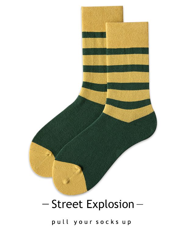 STREET EXPLOSION women's trendy INS style cartoon jacquard personalized socks