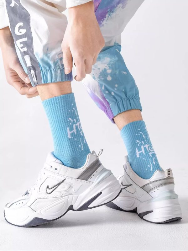 Men's Spring and Autumn Pure Cotton Fashion Socks