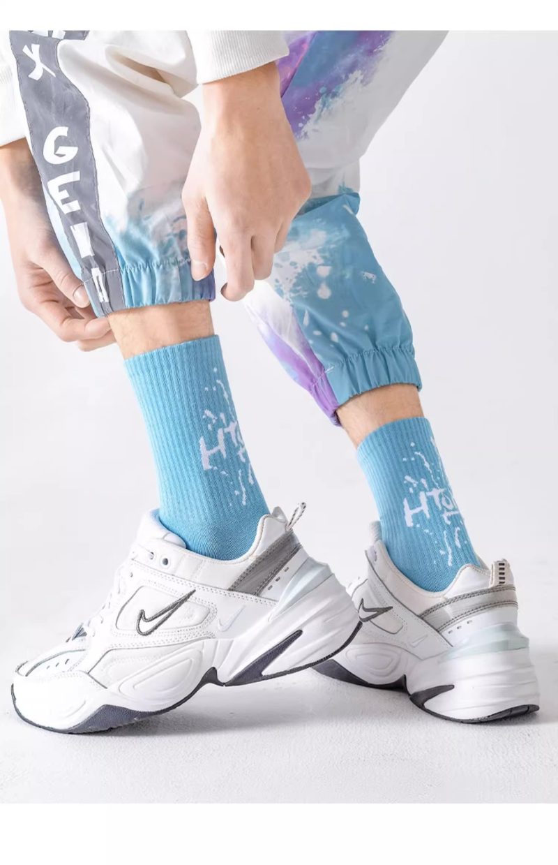 Men's Spring and Autumn Pure Cotton Fashion Socks