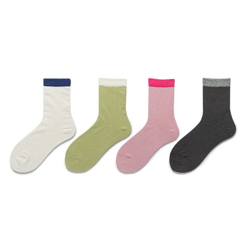 Summer thin color matching cotton socks - Image 6