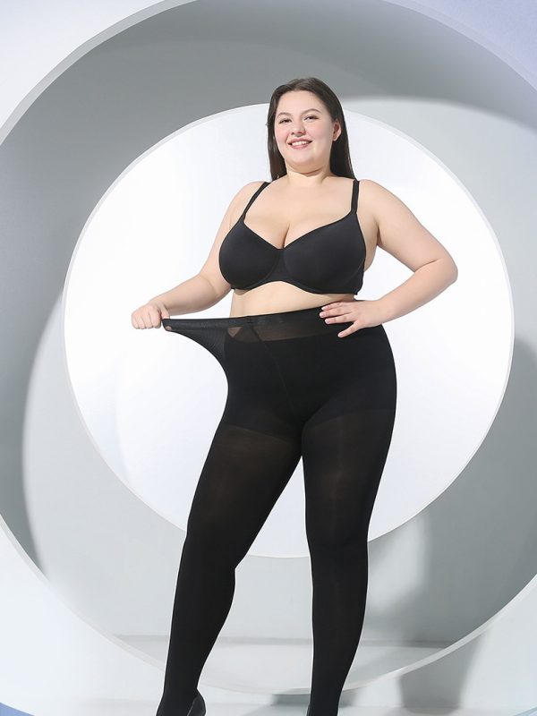 Medium thick, extra long, plus size, slightly see-through matte pantyhose