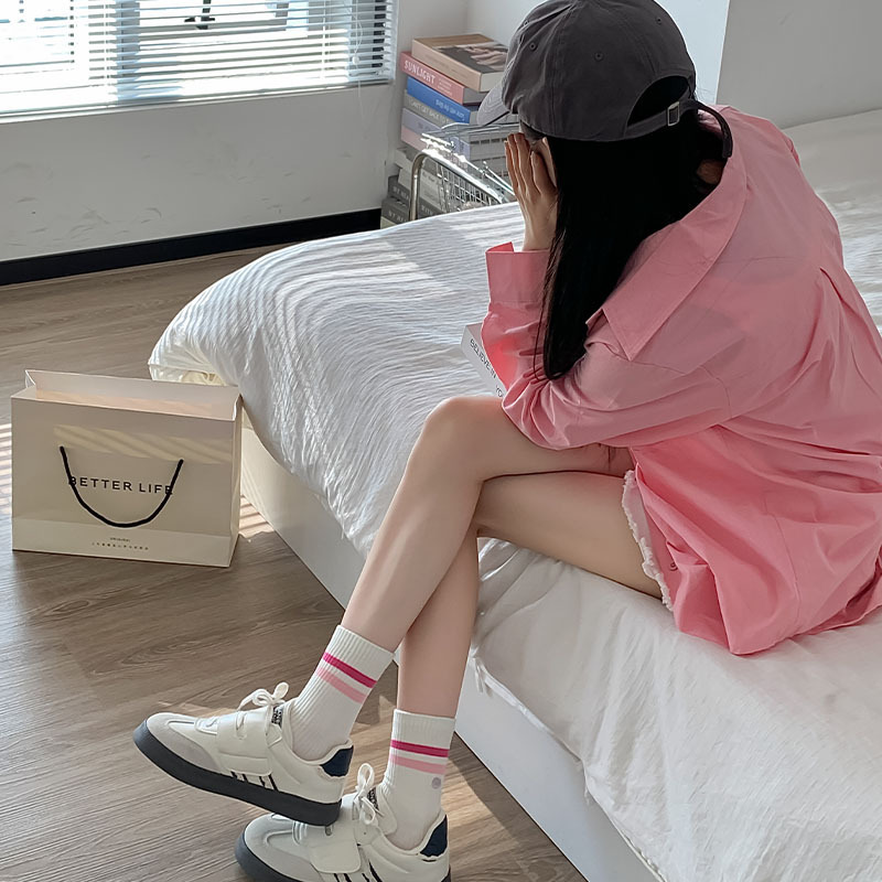 Women's spring and summer sports style mid-calf socks - Image 5