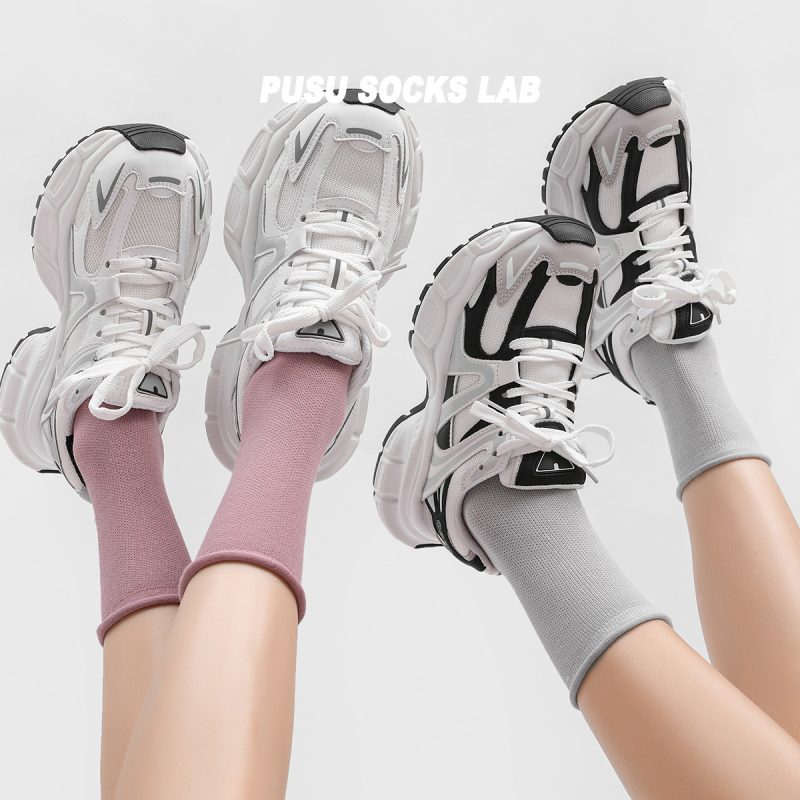 Summer women's thin curled breathable stack socks - Image 5
