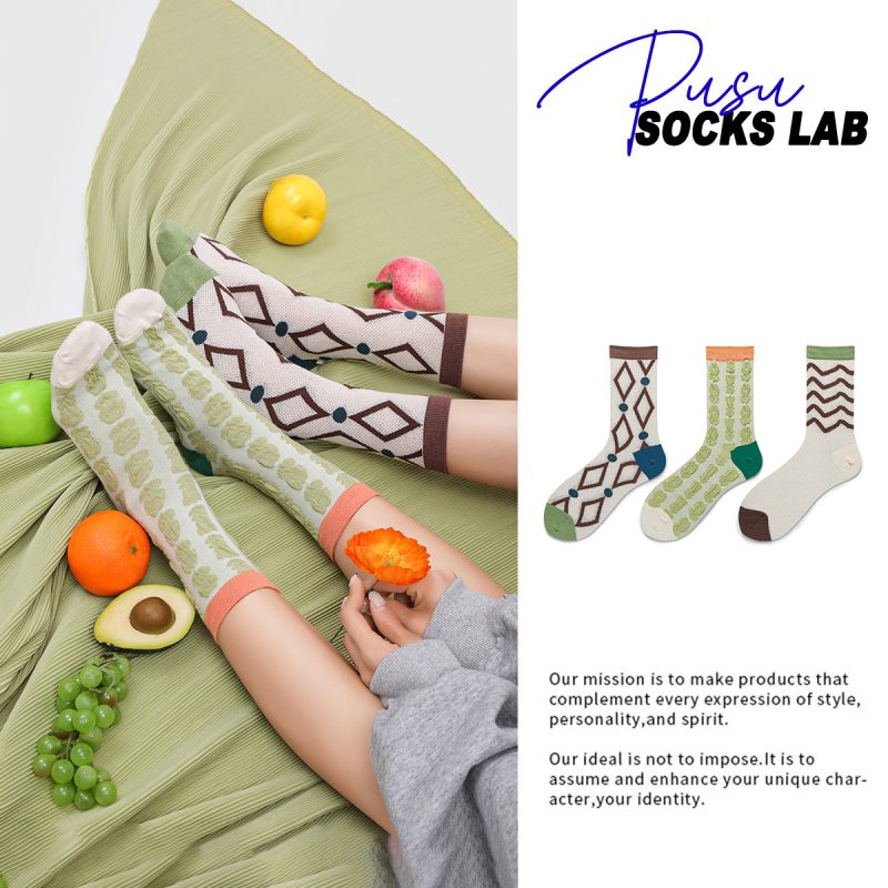 Summer women's thin mesh breathable socks