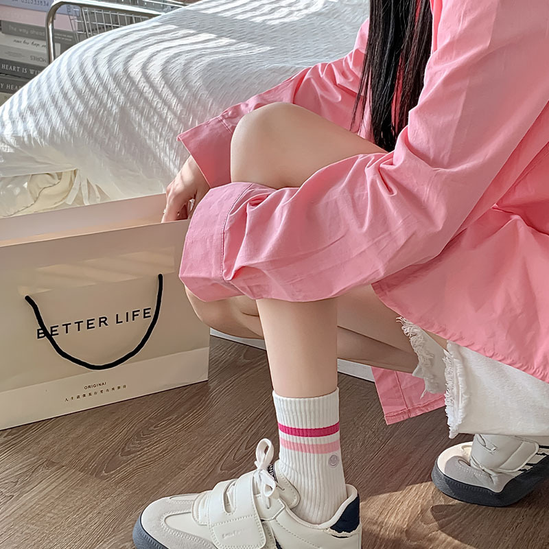 Women's spring and summer sports style mid-calf socks - Image 9