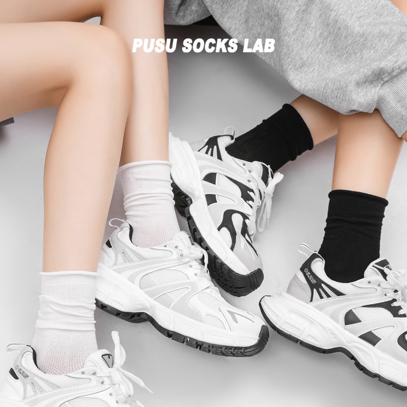 Summer women's thin curled breathable stack socks - Image 3