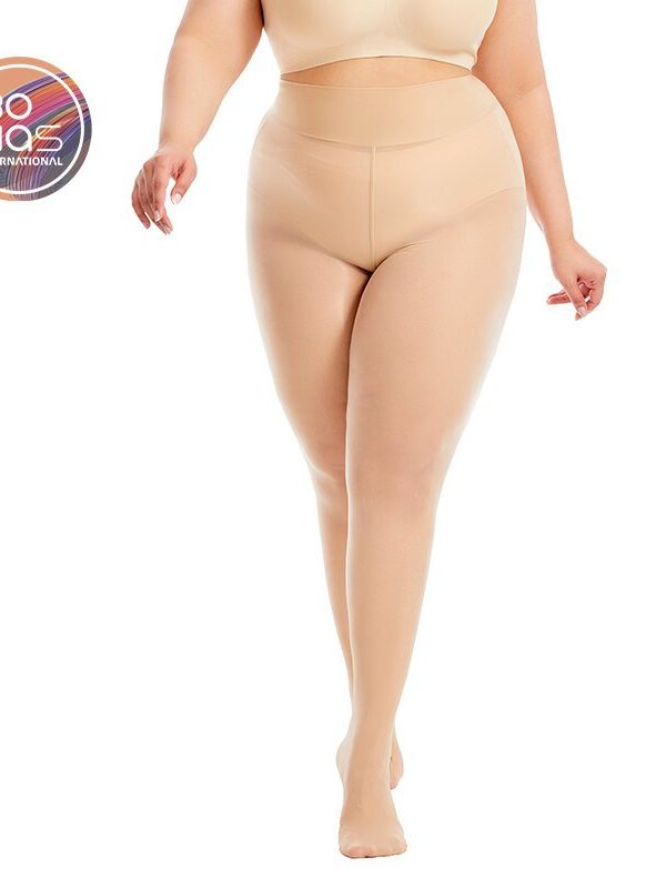 Extra fat plus size shiny pantyhose