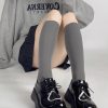 Gray fashion style velvet stockings