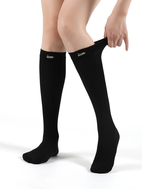 Women's simple style fine mesh knee socks