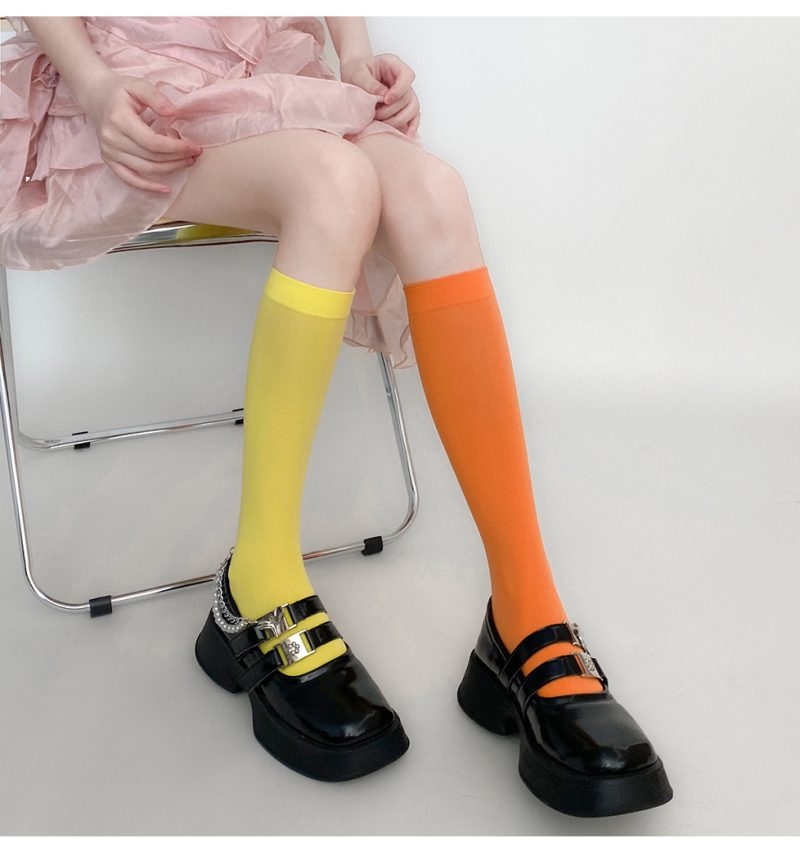 Personalized versatile colorful knee-high socks - Image 11