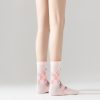 Women's Spring and Autumn Fashion Trend Cute Nicole Middle Socks (3 Pairs)