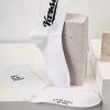 Men's white printed fashion sports socks (pack of five pairs)