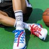 Men's anti-slip professional mid-tube basketball sports socks