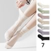 Women's Summer Crystal Curled Fine Mesh Tube Socks (Pack of 5)