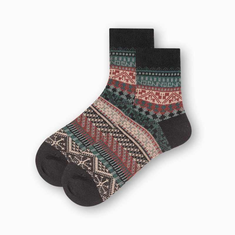 Men's Retro Ethnic Socks (6 Pairs) - Image 6