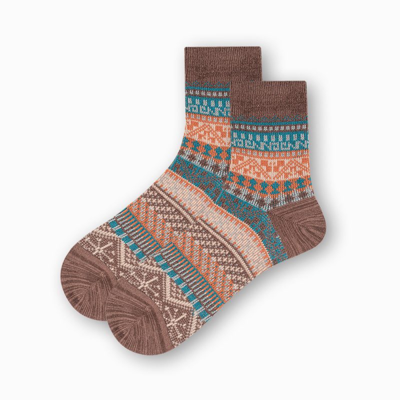 Men's Retro Ethnic Socks (6 Pairs) - Image 7