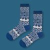 Cool autumn and winter retro ethnic style men's socks (3 pairs)