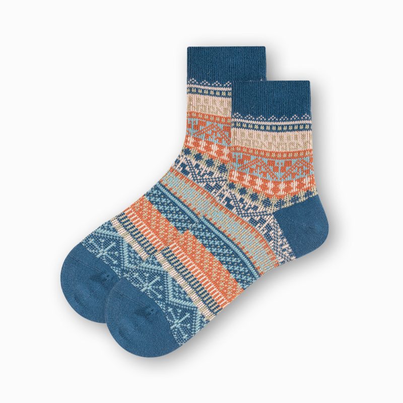 Men's Retro Ethnic Socks (6 Pairs)