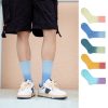 Men's Spring and Autumn Classic Original Rainbow Gradient Trendy Middle Socks