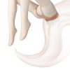 Pure Desire Series T-type Open Crotch Velvet Sexy Fragrance Pantyhose (15D)