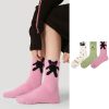 Women's autumn and winter thickened plus velvet imitation mink velvet ins trendy smiley face socks (3 pairs)