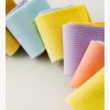 Women's autumn and winter colorful gradient trendy cotton middle tube socks (7 pairs)