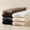 Men's winter plus velvet thickened fashionable solid color warm mid-tube socks