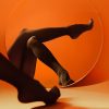 Pure Desire Series Spring and Autumn Velvet Seamless Slightly Thick Black Sexy Pantyhose (20D)