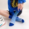 Women's trendy tie-dye gradient color personalized cotton mid-calf socks