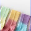 Men's Spring and Autumn Rainbow Gradient Trendy Middle Socks