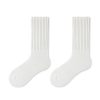 Men's winter plus velvet thickened fashionable solid color warm mid-tube socks