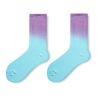 Men's Spring and Autumn Classic Original Rainbow Gradient Trendy Middle Socks
