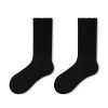 Men's winter plus velvet thickened fashionable solid color warm mid-tube socks