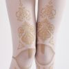 Ladies European literary style personalized retro printed pantyhose