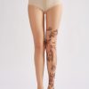 Women's Dark Tattoo Printed Pantyhose
