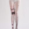 Women's comic personalized bow print pantyhose