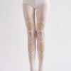 Ladies European literary style personalized retro printed pantyhose
