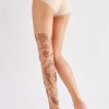 Women's Dark Tattoo Printed Pantyhose