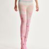 Women's strawberry bow print pantyhose