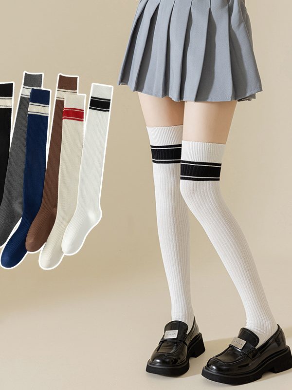 Women's Spring and Autumn College Style Urban Trend Over-the-Knee Socks