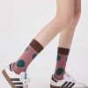 Women's Fall Polka Dot Pattern Trendy Cotton Middle Socks