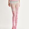 Women's strawberry bow print pantyhose