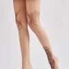 Women's Demon Wings Tattoo Printed Pantyhose