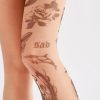 Women's Dark Tattoo Printed Pantyhose