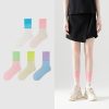 Women's Autumn and Winter Dopamine Colored Cotton Fashion Socks (5 Pairs)