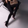 Women's Winter Black Glossy Warm Pantyhose