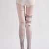 Women's comic personalized bow print pantyhose