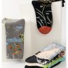 Women's autumn and winter animal oil painting cotton fashionable socks (pack of 5 pairs)