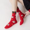 Cute and stylish cartoon couple Christmas socks set (5 pairs)