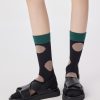 Women's Fall Polka Dot Pattern Trendy Cotton Middle Socks